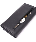 Вместительный кошелек для женщин из натуральной кожи ST Leather 23097 Черный фото, картинка, изображение