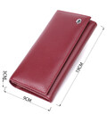 Практичный кошелек для женщин из натуральной кожи ST Leather 23098 Бордовый фото, картинка, изображение