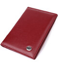 Красивая обложка на паспорт универсального формата из натуральной кожи ST Leather 23079 Бордовый фото, картинка, изображение