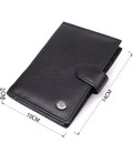 Вместительная обложка на документы унисекс из натуральной кожи ST Leather 23116 Черный фото, картинка, изображение