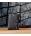 Вместительная обложка на документы унисекс из натуральной кожи ST Leather 23116 Черный фото, картинка, изображение