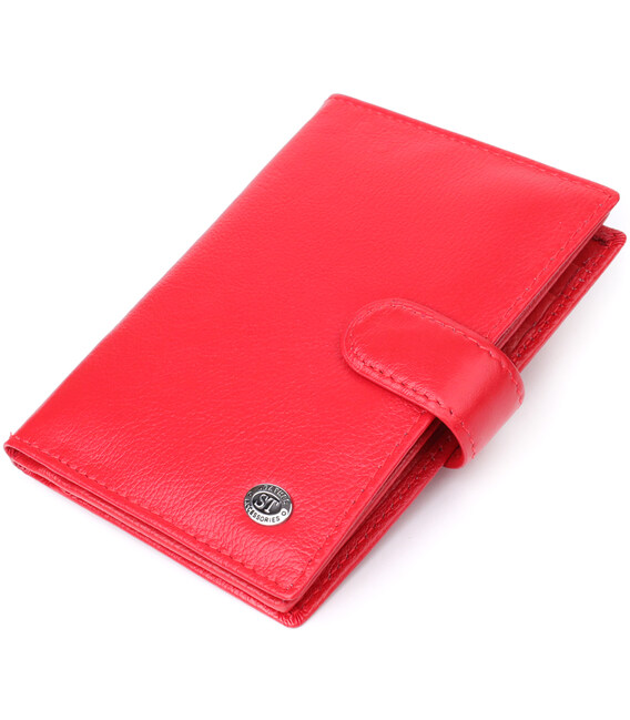 Красива обкладинка на документи для жінок з натуральної шкіри ST Leather 23118 Червоний картинка, зображення, фото