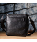 Красивая сумка через плечо для мужчин из натуральной кожи GRANDE PELLE 22883 Черная фото, картинка, изображение