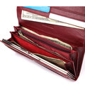 Элегантный кошелек у два сложения из натуральной кожи ST Leather 23065 Бордовый фото, картинка, изображение