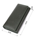 Стильный кошелек у два сложения из натуральной кожи ST Leather 23066 Зеленый фото, картинка, изображение