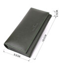 Горизонтальный кошелек у два сложения из натуральной кожи ST Leather 23067 Зеленый фото, картинка, изображение