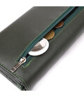 Горизонтальный кошелек у два сложения из натуральной кожи ST Leather 23067 Зеленый фото, картинка, изображение