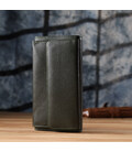 Горизонтальный кошелек с карманом для телефона из натуральной кожи ST Leather 23068 Зеленый фото, картинка, изображение