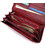 Женский кошелек с карманом для телефона из натуральной кожи ST Leather 23069 Бордовый фото, картинка, изображение