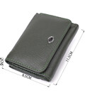 Женский кошелек компактного размера из натуральной кожи ST Leather 23072 Зеленый фото, картинка, изображение