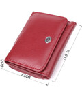 Компактный женский кошелек из натуральной кожи ST Leather 23073 Бордовый фото, картинка, изображение