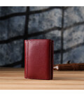 Компактний жіночий гаманець із натуральної шкіри ST Leather 23073 Бордовий картинка, зображення, фото