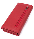 Яскравий вертикальний гаманець із натуральної шкіри ST Leather 23087 Червоний картинка, зображення, фото
