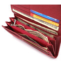Яскравий вертикальний гаманець із натуральної шкіри ST Leather 23087 Червоний картинка, зображення, фото