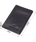 Чоловічий гаманець для карток із натуральної шкіри ST Leather 23091 Чорний картинка, зображення, фото
