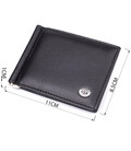 Мужской кошелек с металлическим зажимом из натуральной кожи ST Leather 23092 Черный фото, картинка, изображение
