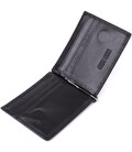 Мужской кошелек с металлическим зажимом из натуральной кожи ST Leather 23092 Черный фото, картинка, изображение