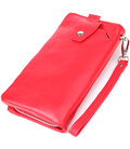 Практичний жіночий гаманець-клатч із відділенням під телефон із натуральної шкіри ST Leather 23100 Червоний картинка, зображення