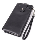 Жіночий шкіряний гаманець-клатч із відділенням під телефон ST Leather 23101 Чорний картинка, зображення, фото