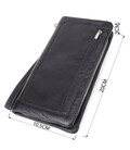 Женский кожаный кошелек-клатч с отделением под телефон ST Leather 23101 Черный фото, картинка, изображение