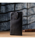 Женский кожаный кошелек-клатч с отделением под телефон ST Leather 23101 Черный фото, картинка, изображение