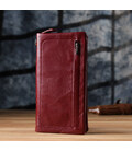 Шкіряний жіночий гаманець-клатч із відділенням під телефон ST Leather 23102 Бордовий картинка, зображення, фото