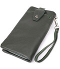 Стильный кошелек-клатч для женщин с отделением под телефон ST Leather 23103 Зеленый фото, картинка, изображение