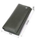 Стильный кошелек для женщин с монетницей из натуральной кожи ST Leather 23106 Зеленый фото, картинка, изображение