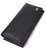 Функциональный женский кошелек на магнитах из натуральной кожи ST Leather 23112 Черный фото, картинка, изображение