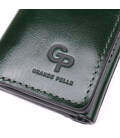Отменный кошелек в три сложения из натуральной гладкой кожи GRANDE PELLE 22944 Зеленый фото, картинка, изображение