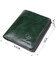 Компактний гаманець у дві складення з натуральної гладкої шкіри GRANDE PELLE 22946 Зелений картинка, зображення, фото