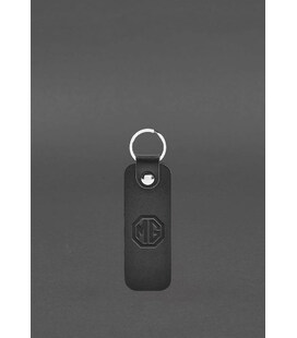 Шкіряний брелок для Авто MG чорний краст картинка, зображення, фото