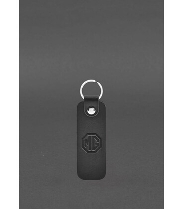 Шкіряний брелок для Авто MG чорний краст картинка, зображення, фото