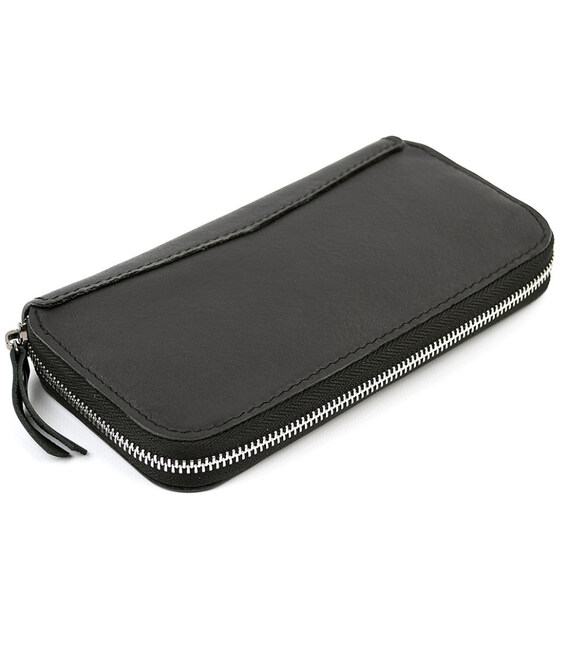 Чоловічий шкіряний клатч гаманець TARWA GA-711-3md чорна Наппа картинка, зображення, фото