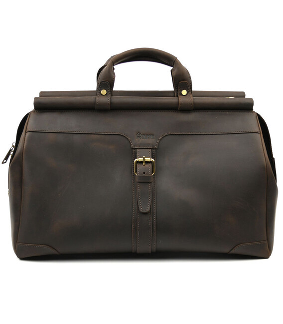 Саквояж середній натуральної кінської шкіри RC-1402-4lx TARWA коричневий фото, картинка, изображение