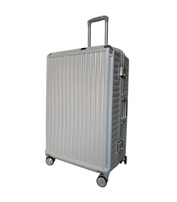 Чемодан Milano 013 большой L серебристый фото, картинка, изображение