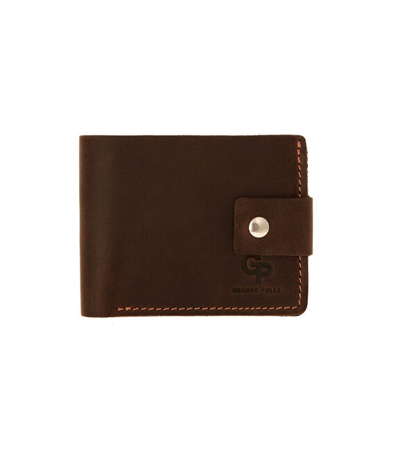 Портмоне 54212023 Grande Pelle, коричневого кольору з рудим усередині картинка, зображення, фото