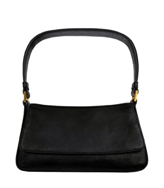 Жіноча шкіряна сумка багет чорна - Bright Lights, Big City - Time Resistance 5247301 картинка, зображення, фото