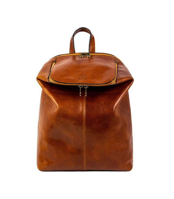 Шкіряний рюкзак - A Bend in the River - Коньячно-коричневий колір - Time Resistance 5237701 картинка, зображення, фото