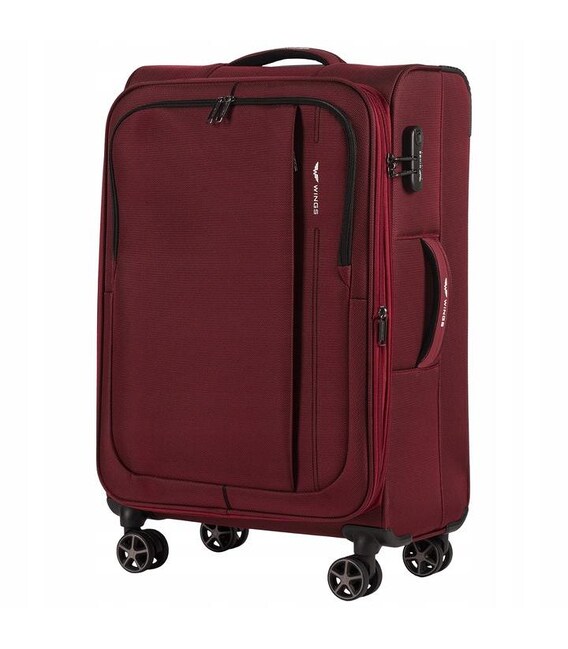 Чемодан Wings AVC01 средний M бордовый 4 колесный фото, картинка, изображение