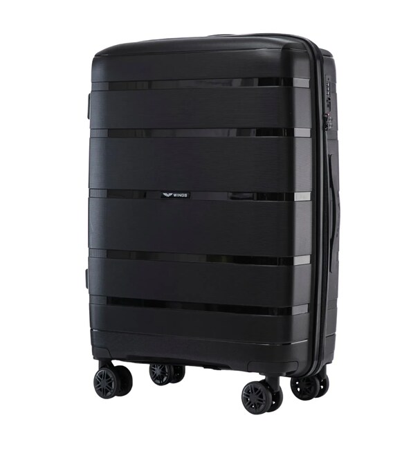 Чемодан Wings HWF02 Midi черный фото, картинка, изображение