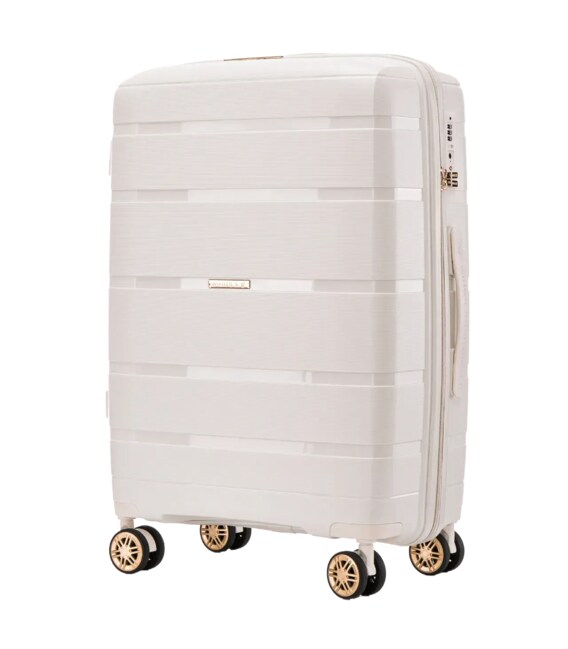 Чемодан Wings HWF02 средний M белый фото, картинка, изображение