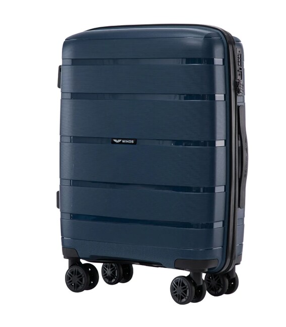 Чемодан Wings HWF02 маленький S синий фото, картинка, изображение