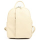 Шкіряний жіночий рюкзак бежевий Virginia Conti Italy - VC3964fbeige фото