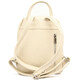 Шкіряний жіночий рюкзак бежевий Virginia Conti Italy - VC3964fbeige фото