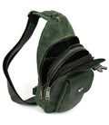 Модний рюкзак слінг на одну шлейку зелений TARWA RE-4007-3md картинка, зображення, фото