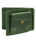 Затискач із монетницею шкіряний зелений RE-hold2-3md TARWA фото, картинка, изображение