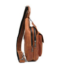 Модний рюкзак слінг на одну шлейку коньячний TARWA RB-4007-3md картинка, зображення, фото