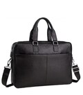 Деловая сумка-портфель мужская кожаная для ноутбука и документов Tiding Bag M2164A фото, картинка, изображение