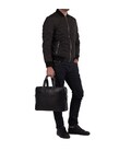 Деловая сумка-портфель мужская кожаная для ноутбука и документов Tiding Bag M2164A фото, картинка, изображение